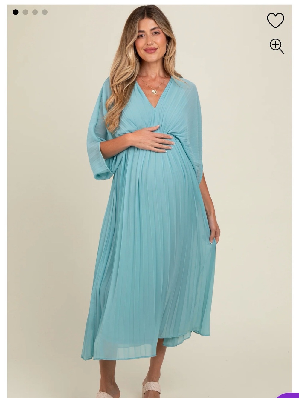 Pinkblush Light Blue Maxi Maternity Dress